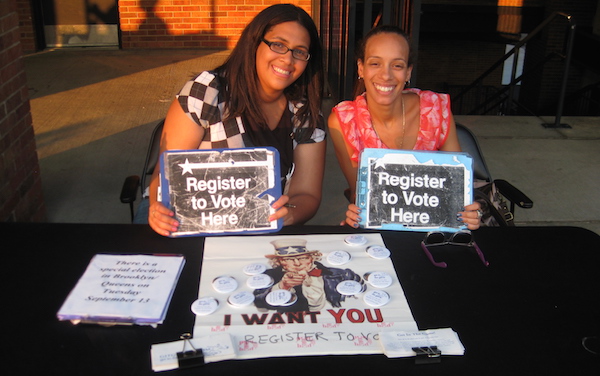 Get In The Game voter registration for sports fans at sporting events